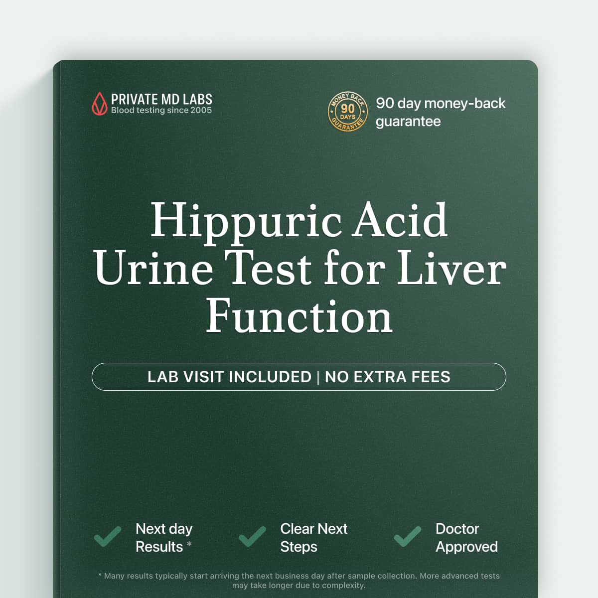 Hippuric acid urine test for assessing liver function and metabolic health