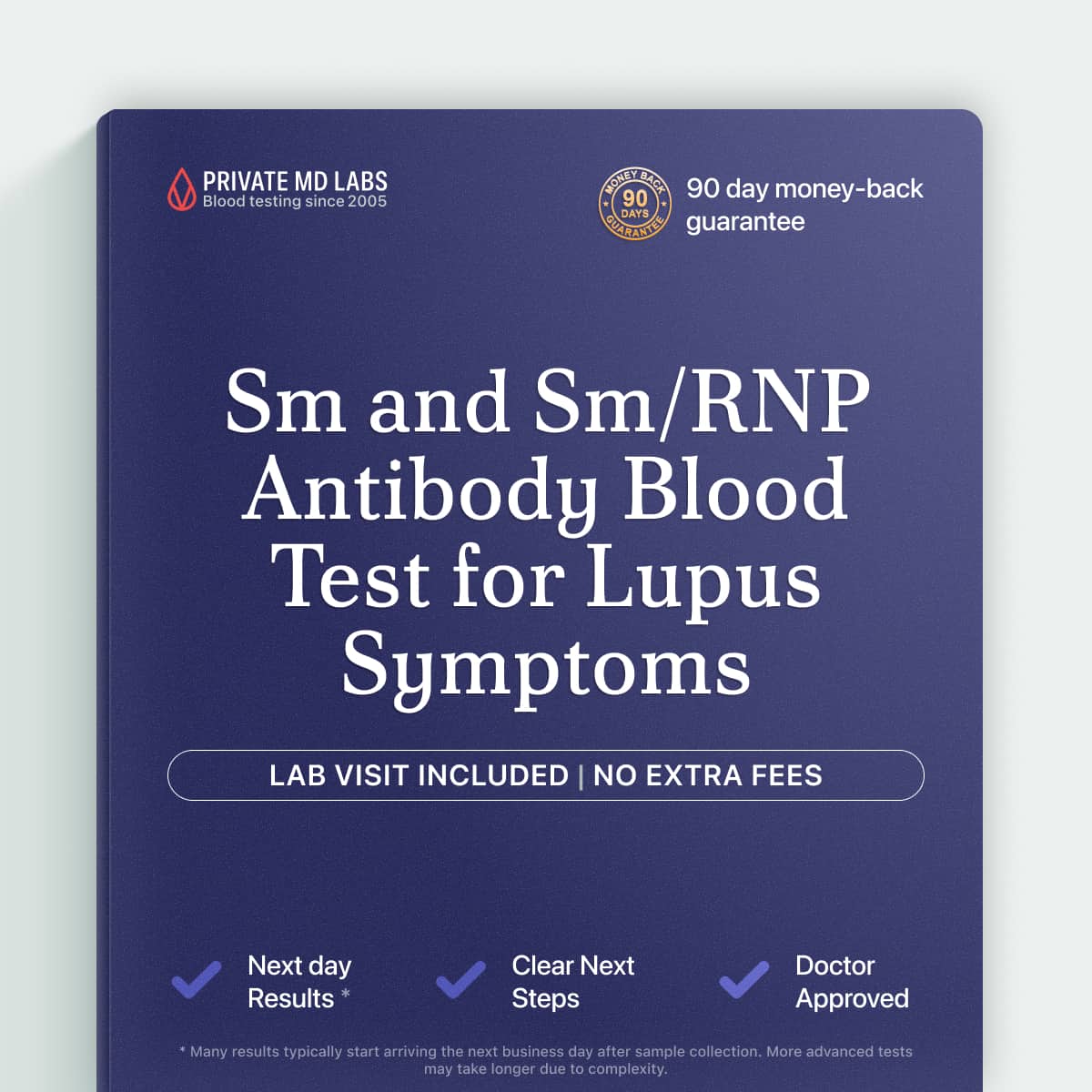 Autoimmune antibody test for lupus and connective tissue disease symptom evaluation
