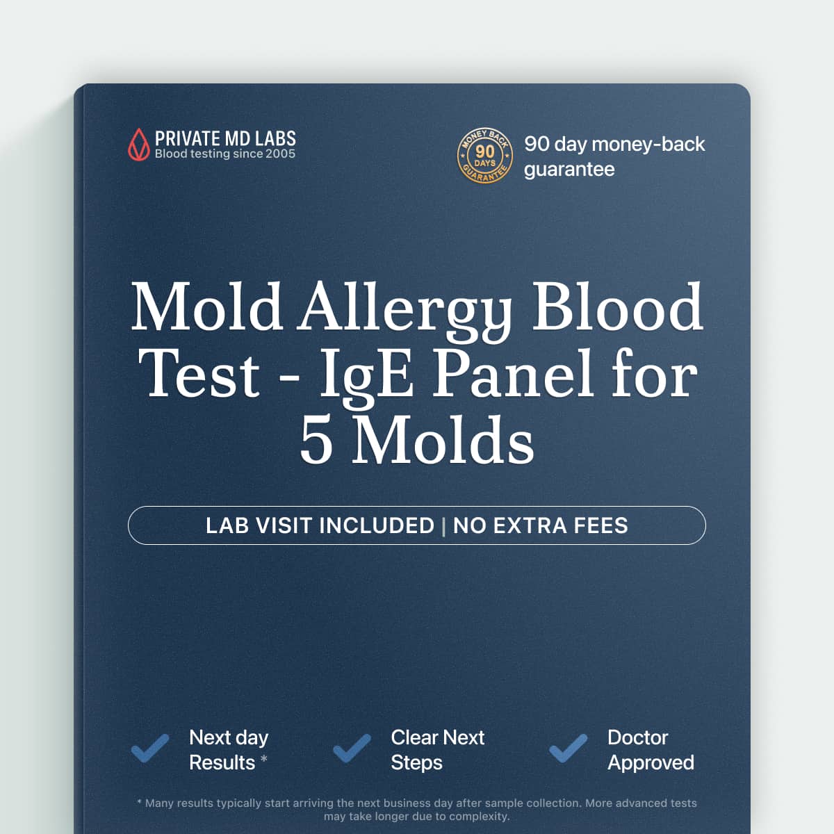 Mold allergy IgE panel for people with respiratory or skin allergy symptoms