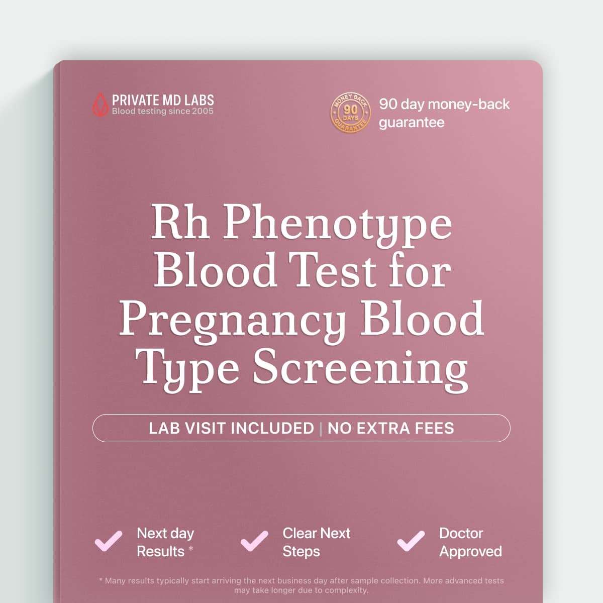 Rh Phenotype blood test for pregnancy planning and hemolytic disease risk screening