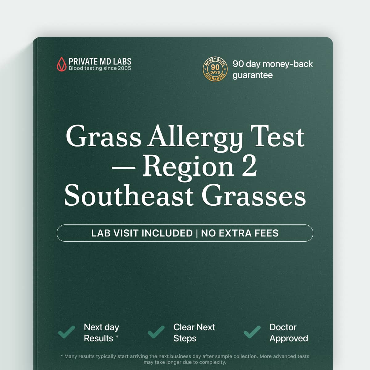 Grass allergy IgE test for people with seasonal sneezing and nasal symptoms