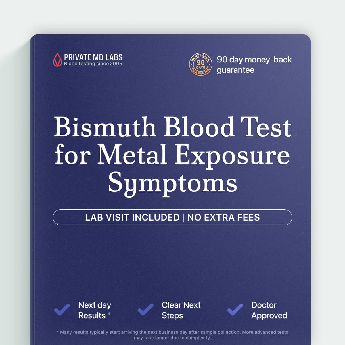 Bismuth blood test for workers or patients concerned about metal exposure toxicity