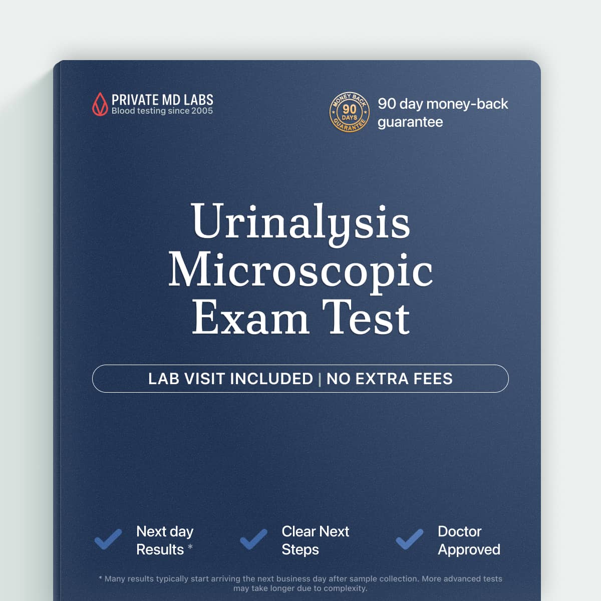 Urinalysis microscopic test for detecting abnormal cells in urine samples