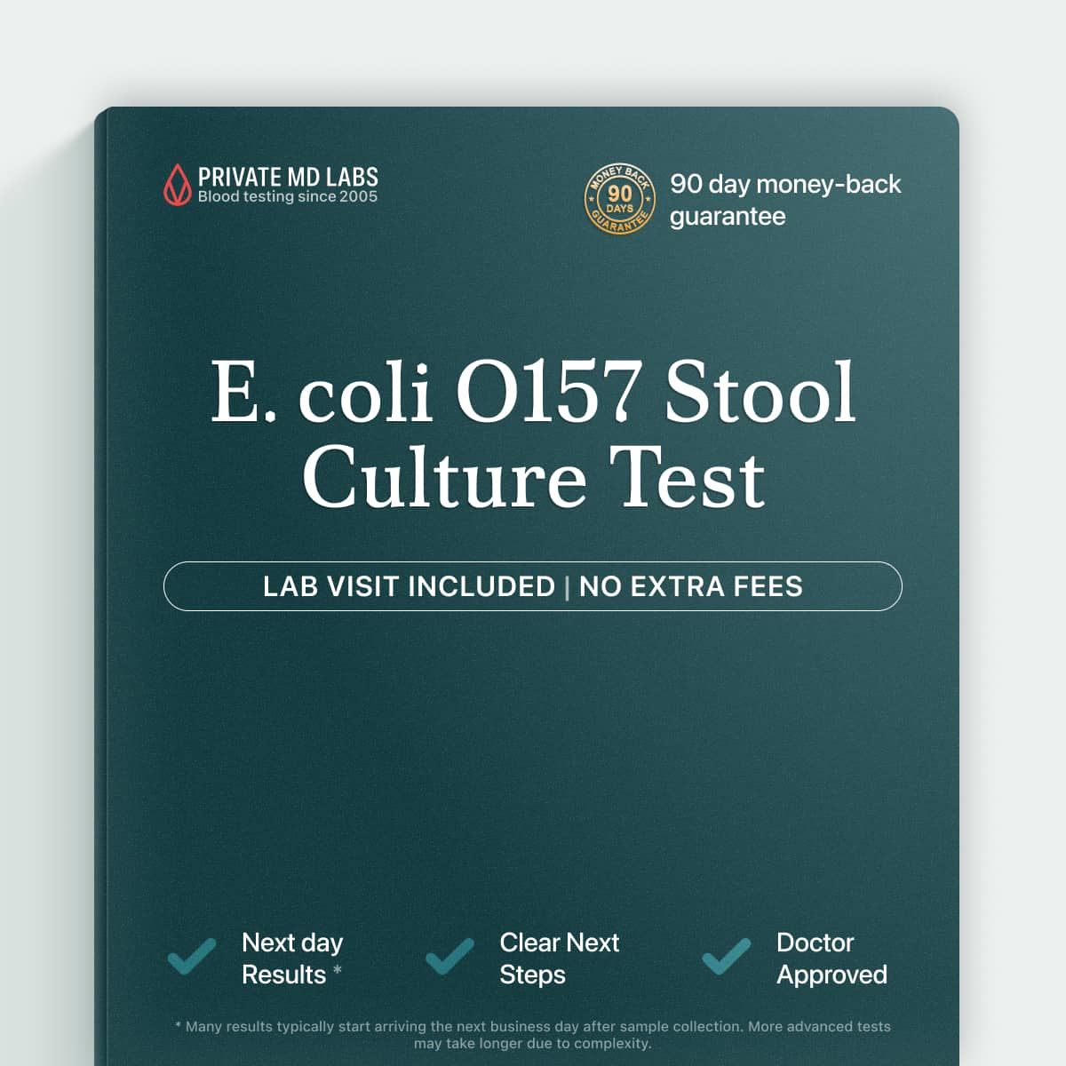 Stool culture test for E. coli O157 detecting foodborne illness and diarrhea causes