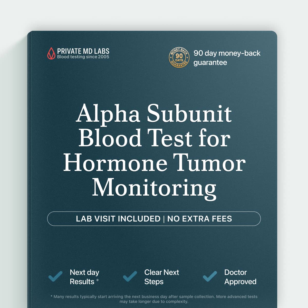 Alpha Subunit test for monitoring pituitary and hormone-producing tumor conditions