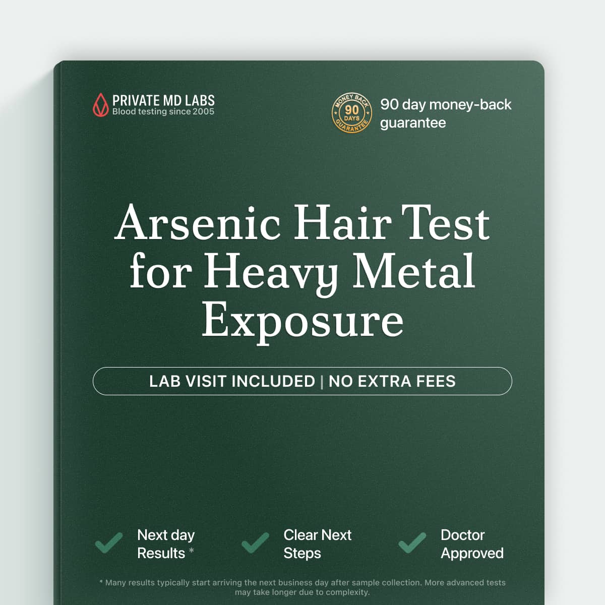 Hair arsenic test for detecting heavy metal toxicity and exposure risks