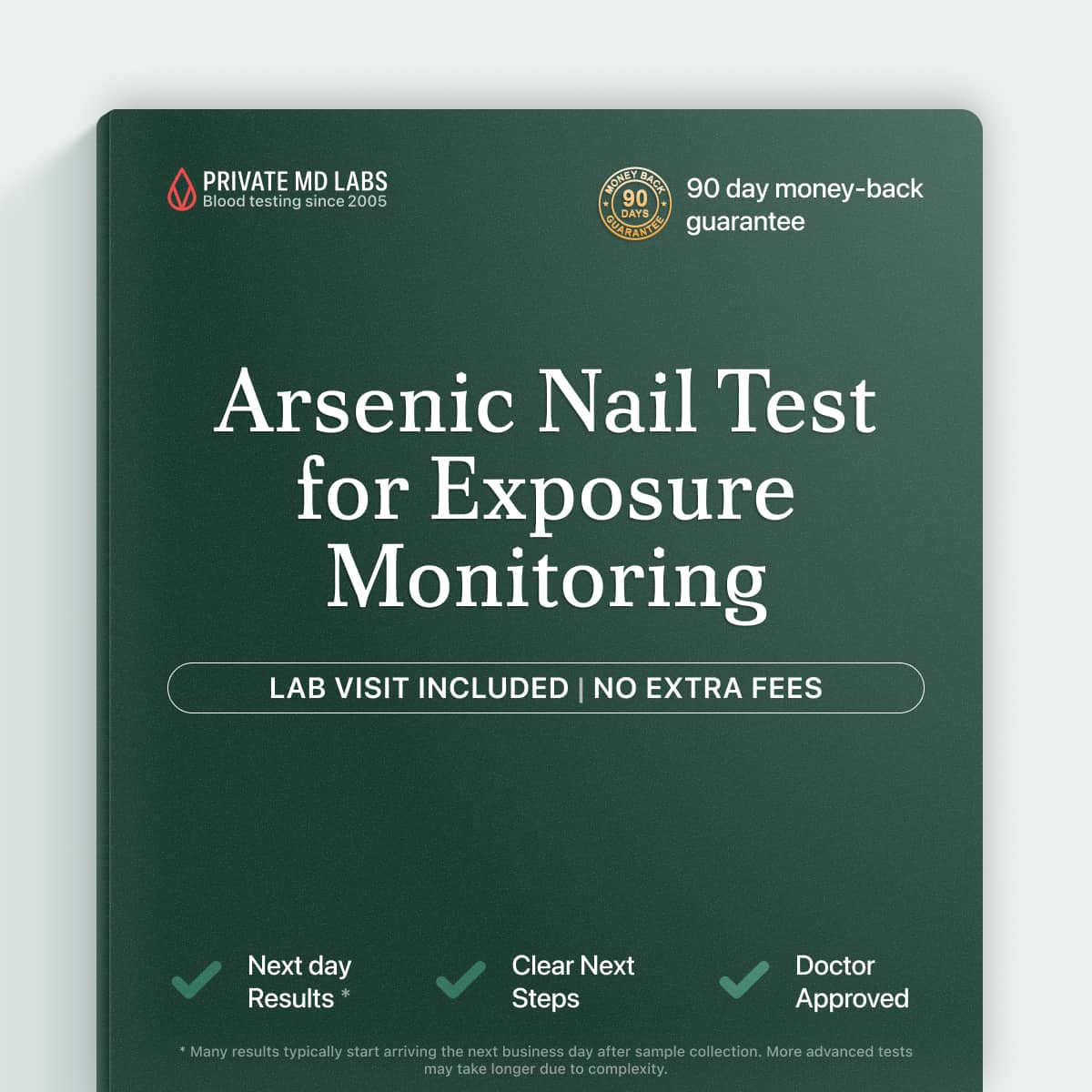 Arsenic nail test for detecting environmental or occupational heavy metal exposure
