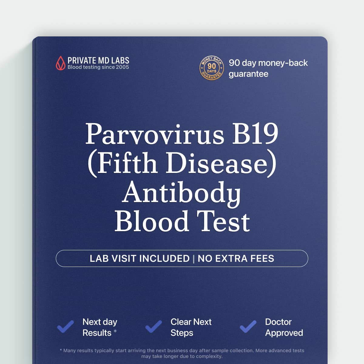 Parvovirus B19 IgG antibody test for immunity, pregnancy, or chronic anemia concerns
