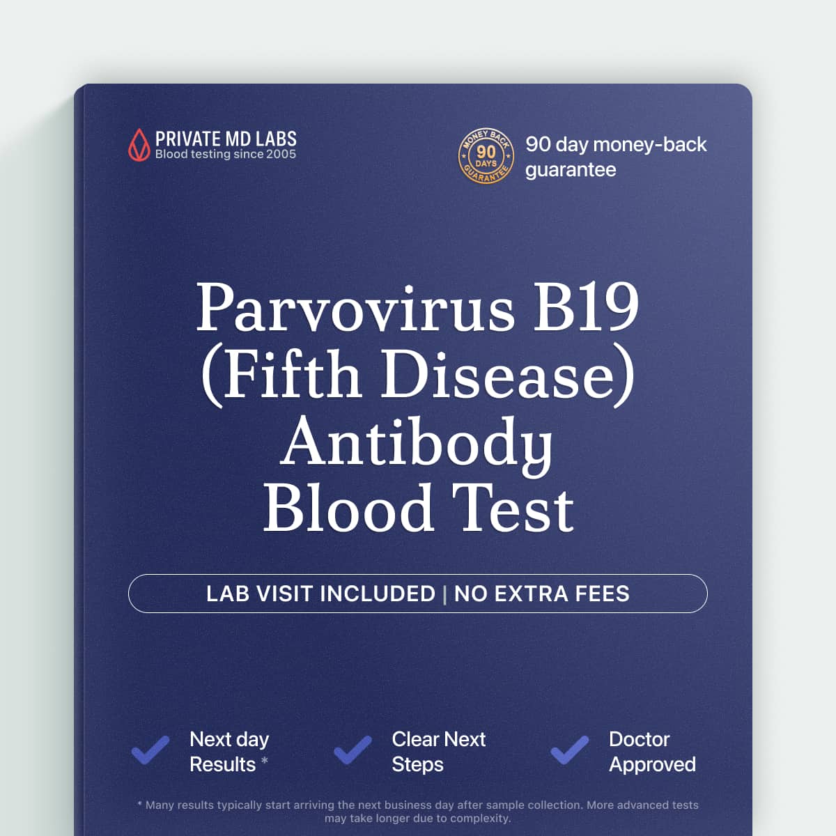 Parvovirus B19 IgG/IgM antibody test for families with rash, joint pain, or pregnancy concerns