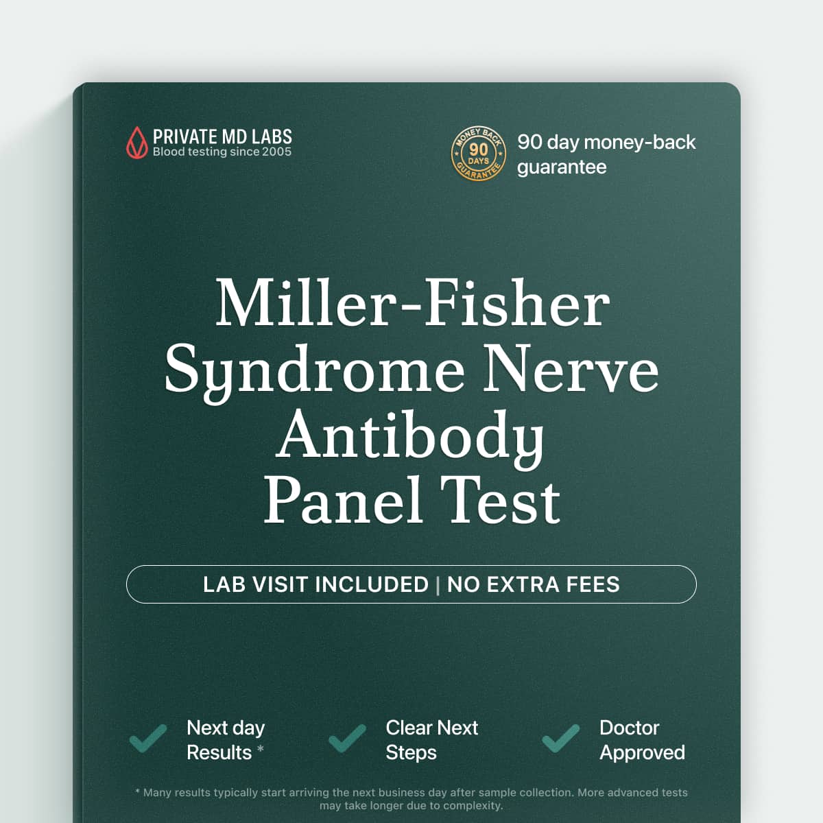 Specialized antibody panel for diagnosing Miller-Fisher Syndrome and related nerve disorders