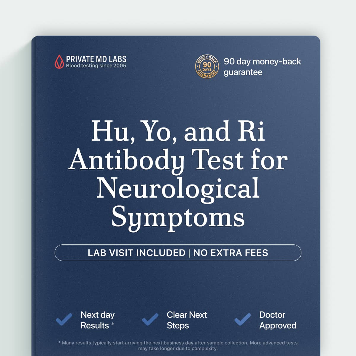 Paraneoplastic antibody test for patients with neurological symptoms linked to cancer risk