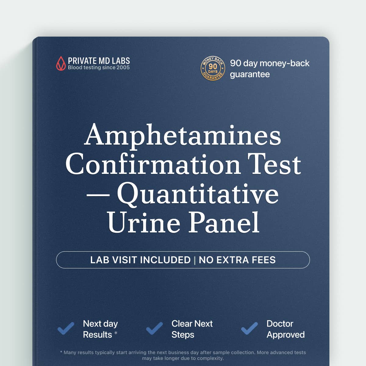 Quantitative urine test confirming amphetamine and MDMA screen-positive results