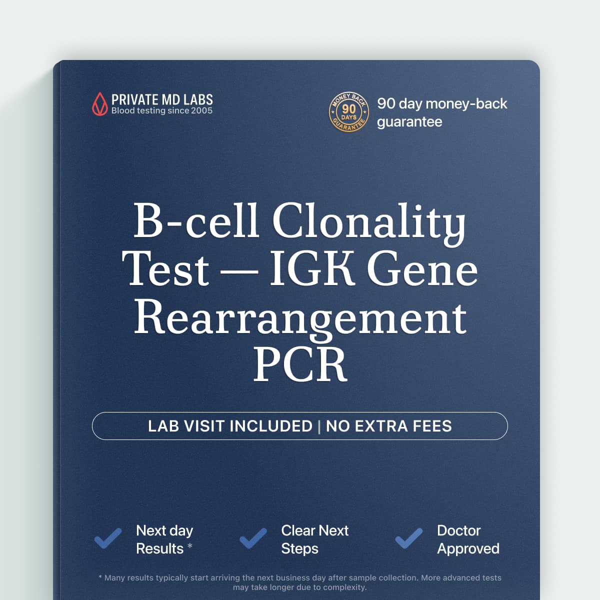 Specialized PCR test for B-cell lymphoma clonality and cancer recurrence monitoring
