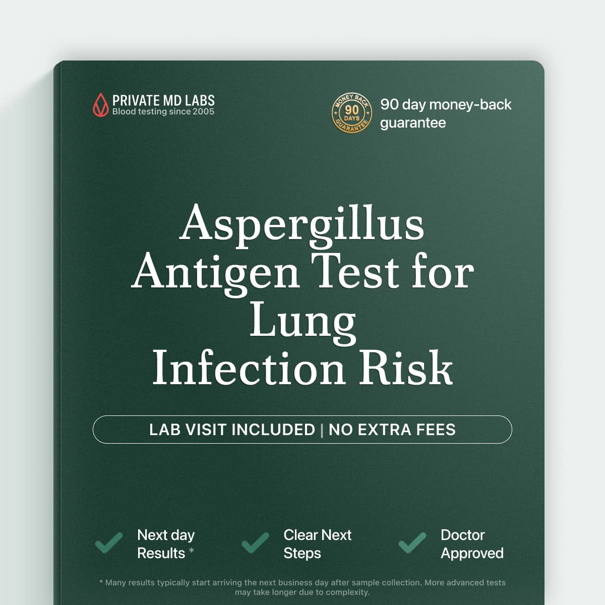 Aspergillus antigen test for immunocompromised patients at risk of lung infection
