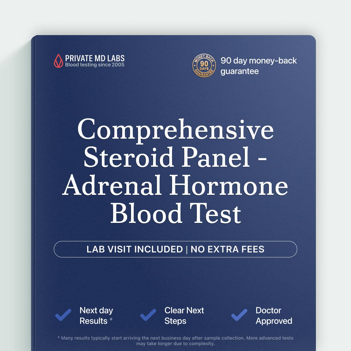 Comprehensive steroid panel for adrenal hormone imbalances and CAH screening
