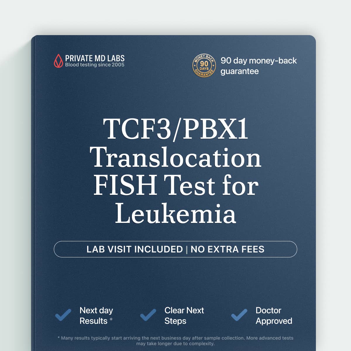 FISH test for TCF3/PBX1 translocation used in leukemia diagnosis and monitoring