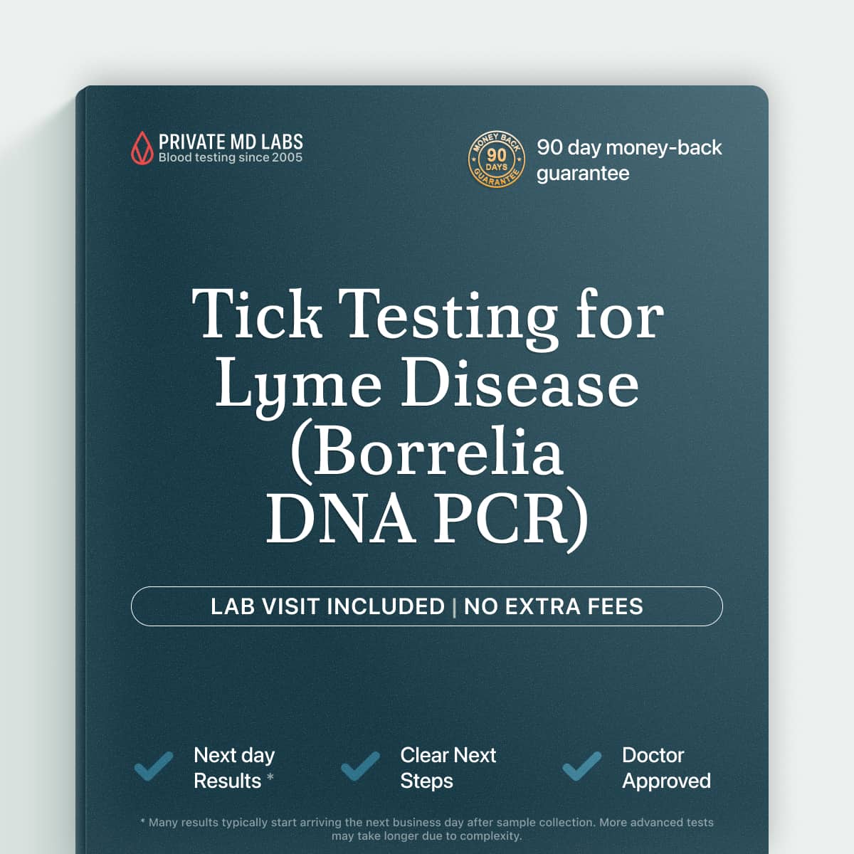 Tick identification and Borrelia DNA PCR test for suspected tick bite exposure