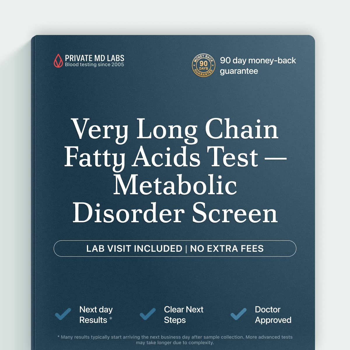 Genetic metabolic screening test for families concerned about peroxisomal disorders like X-ALD