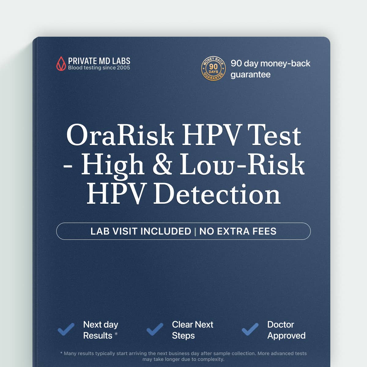 OraRisk HPV test for detecting high-risk and low-risk HPV types