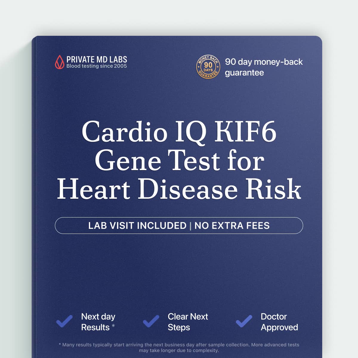 Genetic heart disease risk test for adults with family history of coronary events
