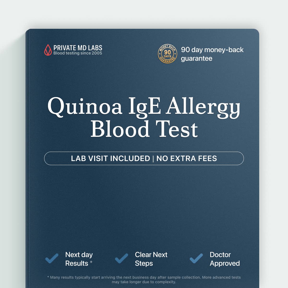 Quinoa IgE allergy test for people with reactions after eating quinoa or grains