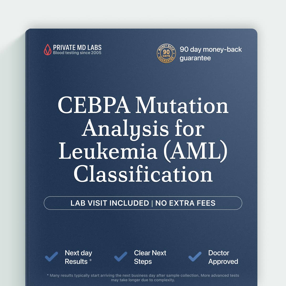 CEBPA mutation test for AML patients seeking leukemia prognosis and treatment guidance