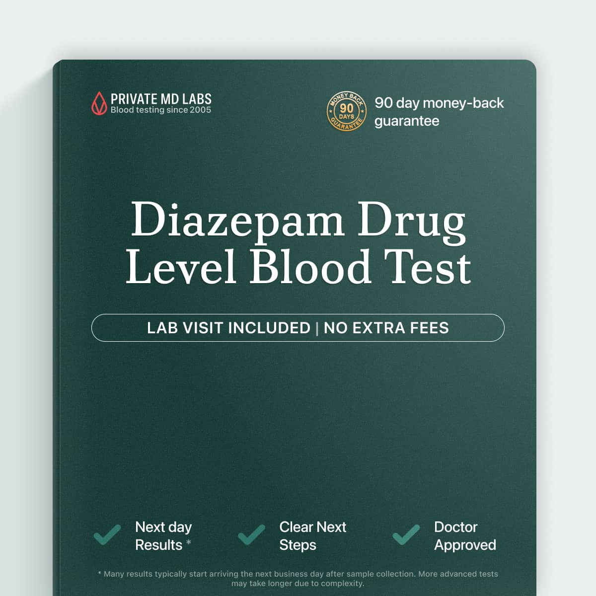 Diazepam and Nordiazepam blood test for monitoring anxiety medication levels