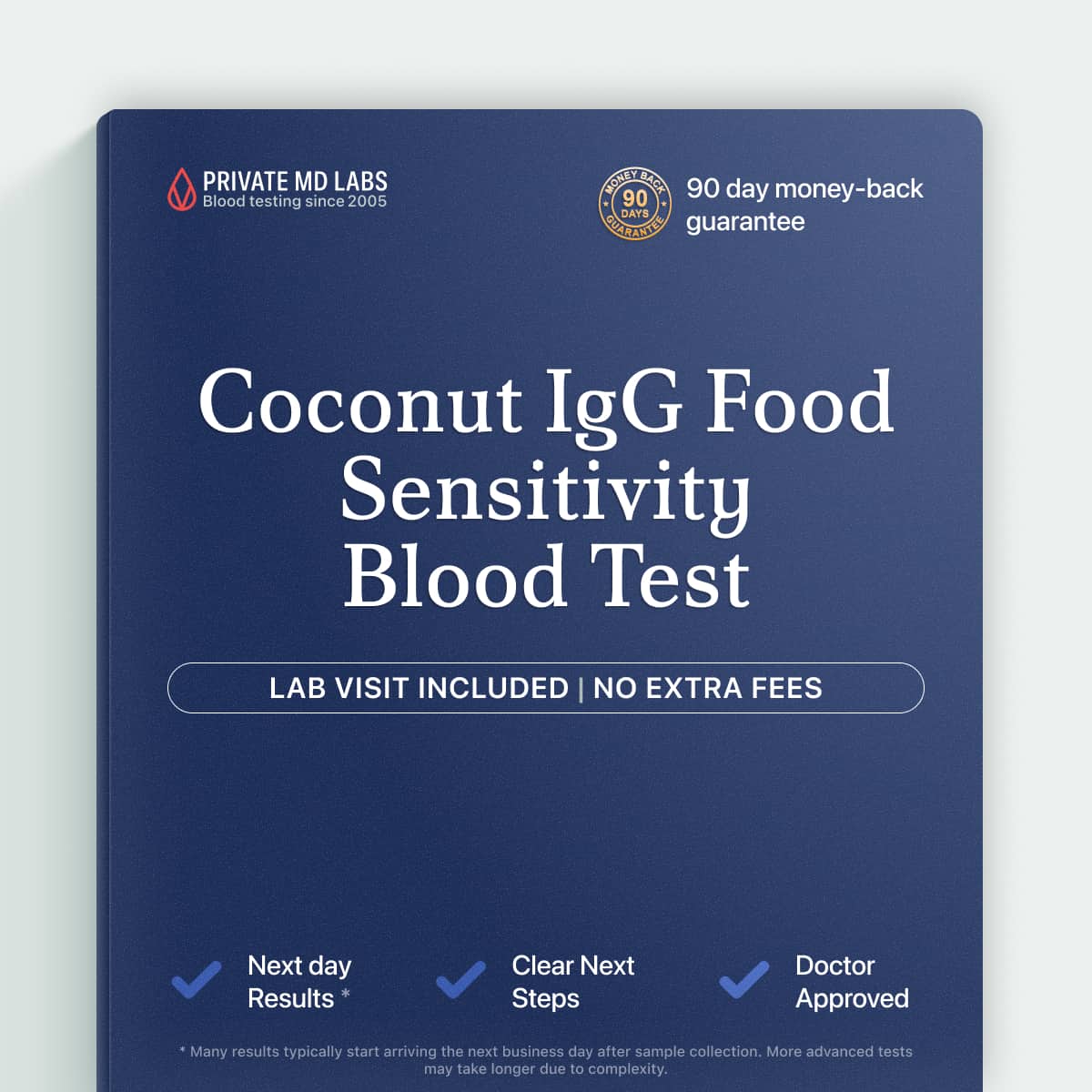 Coconut IgG food sensitivity test for digestive discomfort or unexplained diet reactions