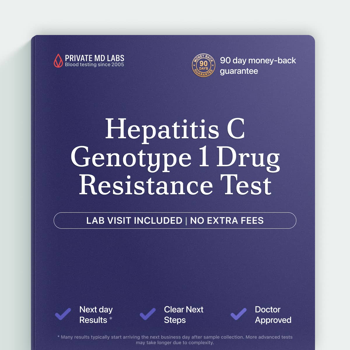 Hepatitis C genotype 1 drug resistance test for patients on antiviral therapy