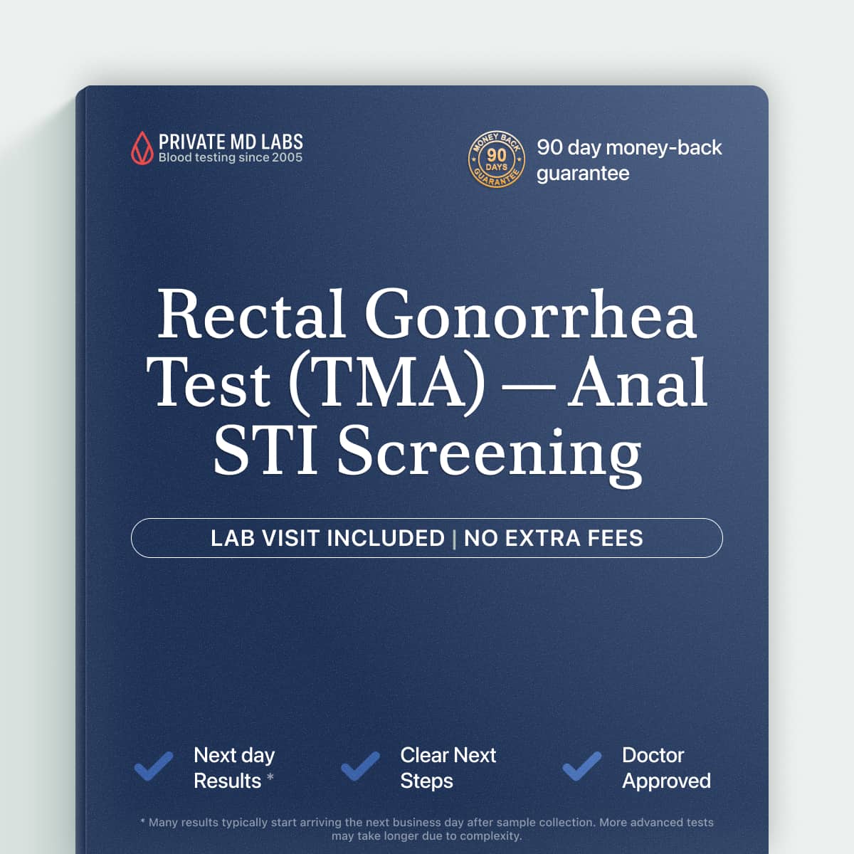 Rectal gonorrhea TMA test for sexually active individuals with exposure risk