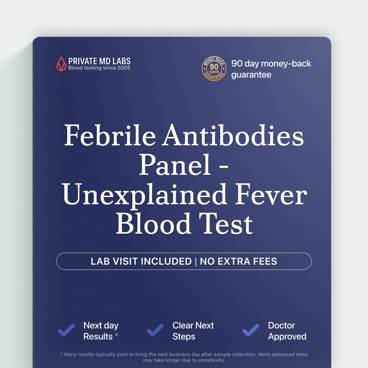 Febrile antibodies panel for unexplained fever from tick, flea, or foodborne exposure