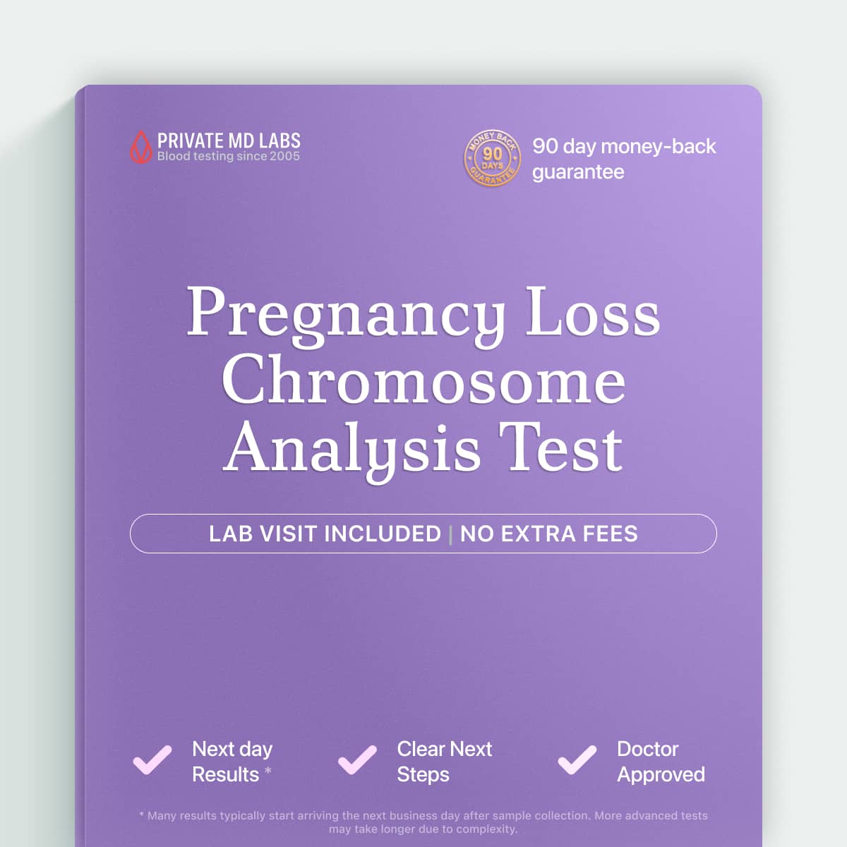 Chromosome analysis for pregnancy loss to identify genetic causes of miscarriage