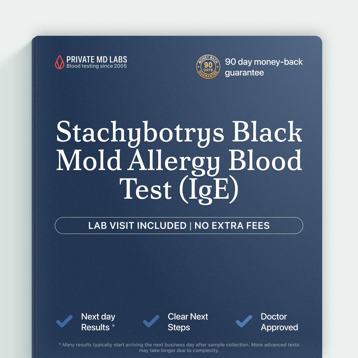 Stachybotrys mold IgE allergy test for people with water-damage related allergy symptoms