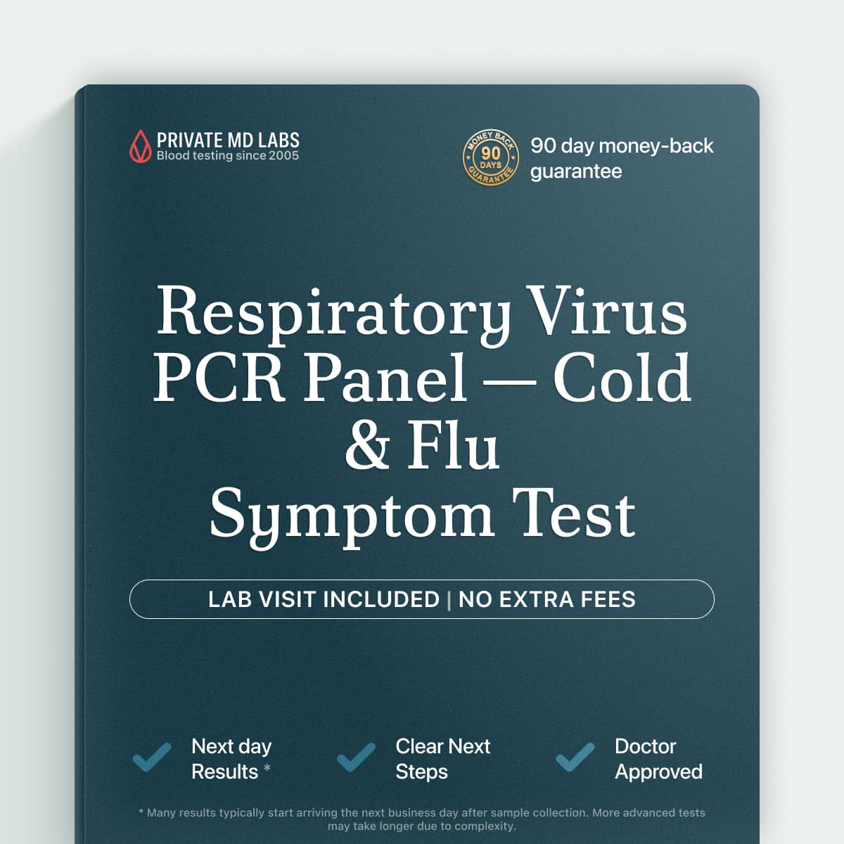 Respiratory Virus PCR Panel for diagnosing cough, fever, and flu-like illness