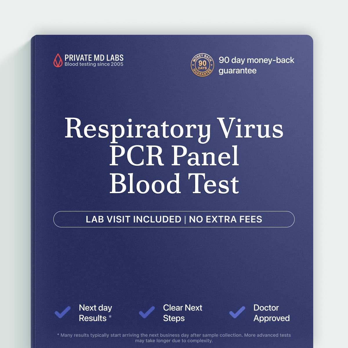 Respiratory virus PCR panel for diagnosing cough, fever, and congestion symptoms