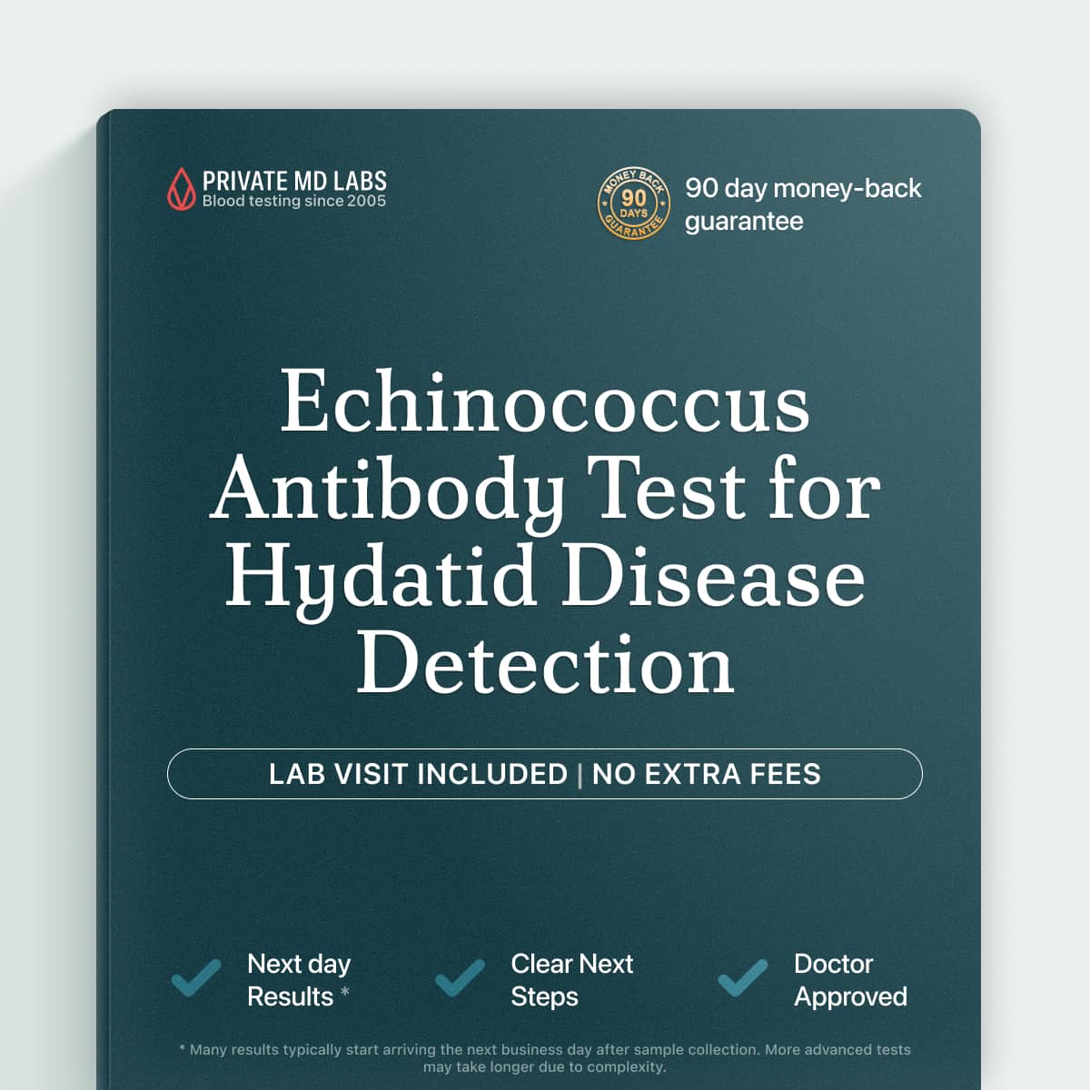 Echinococcus IgG antibody test for diagnosing hydatid disease infection