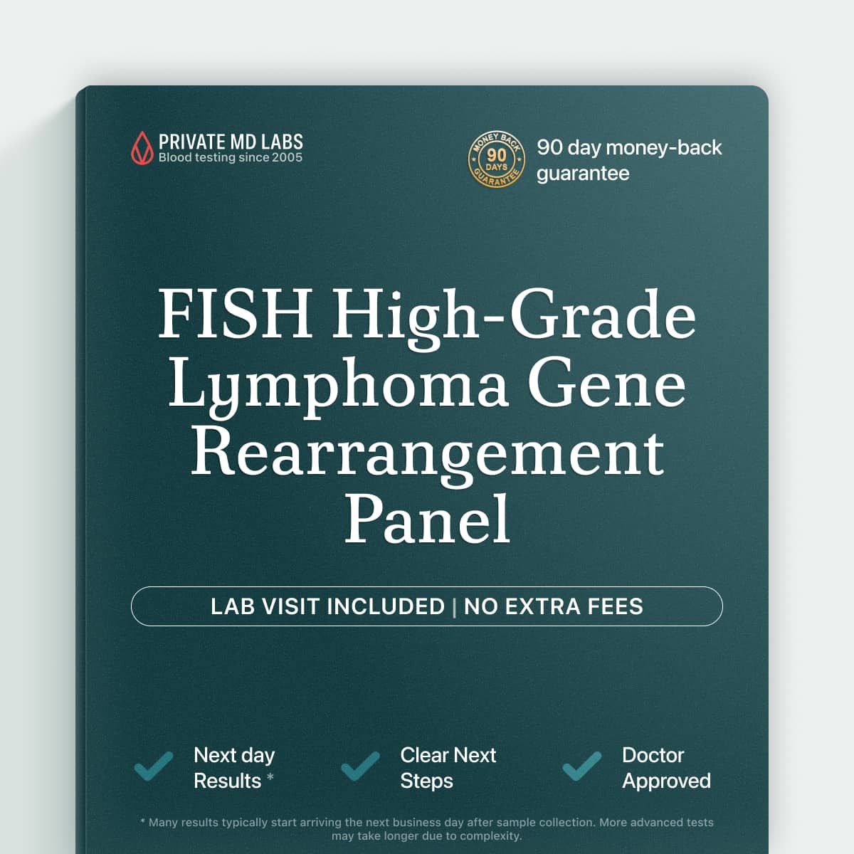 FISH lymphoma panel testing for MYC, BCL2, BCL6 gene changes in cancer diagnosis