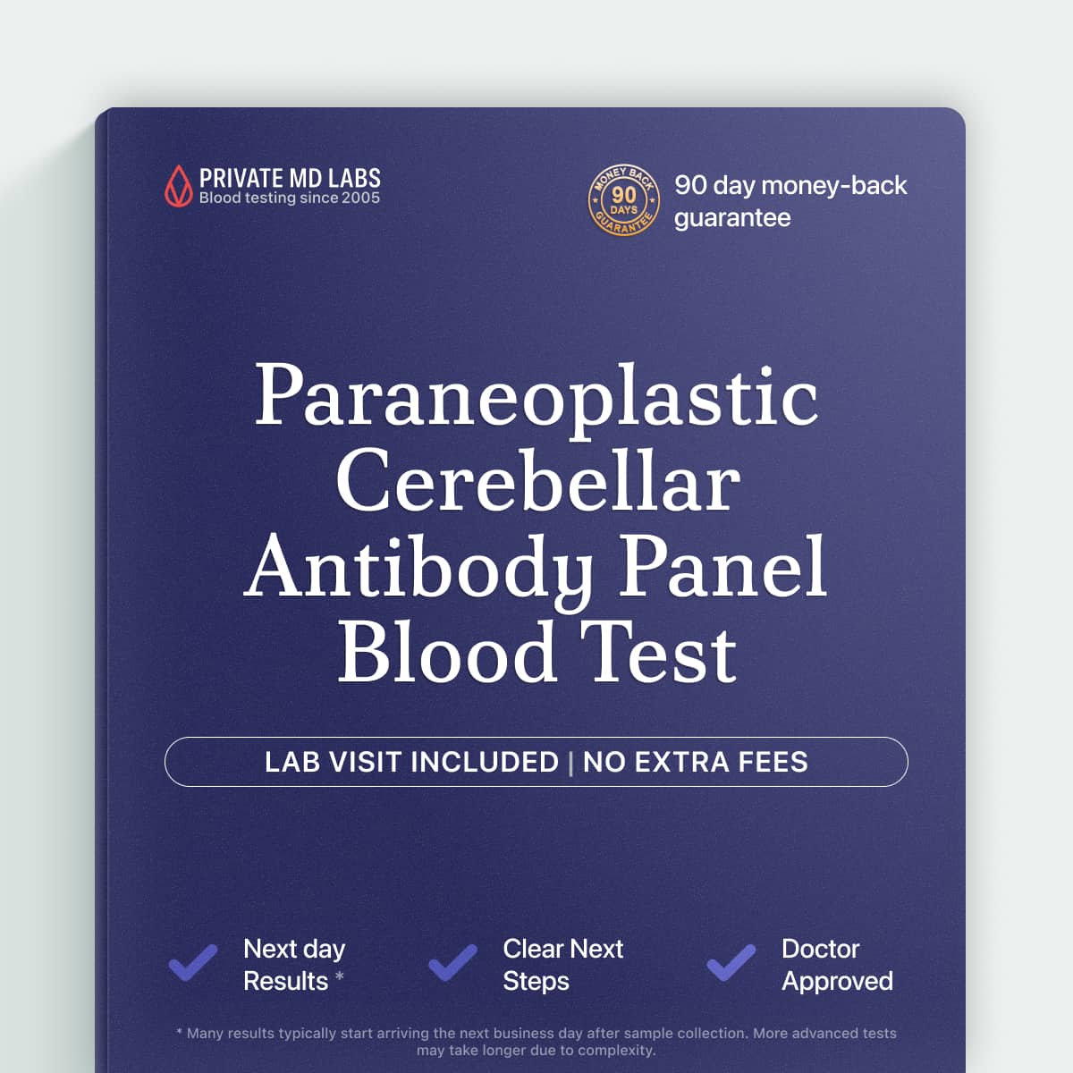 Paraneoplastic antibody panel for patients with unexplained cerebellar or neurological symptoms