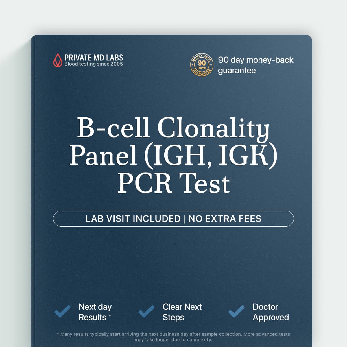 B-cell clonality PCR test for lymphoma diagnosis and residual disease monitoring