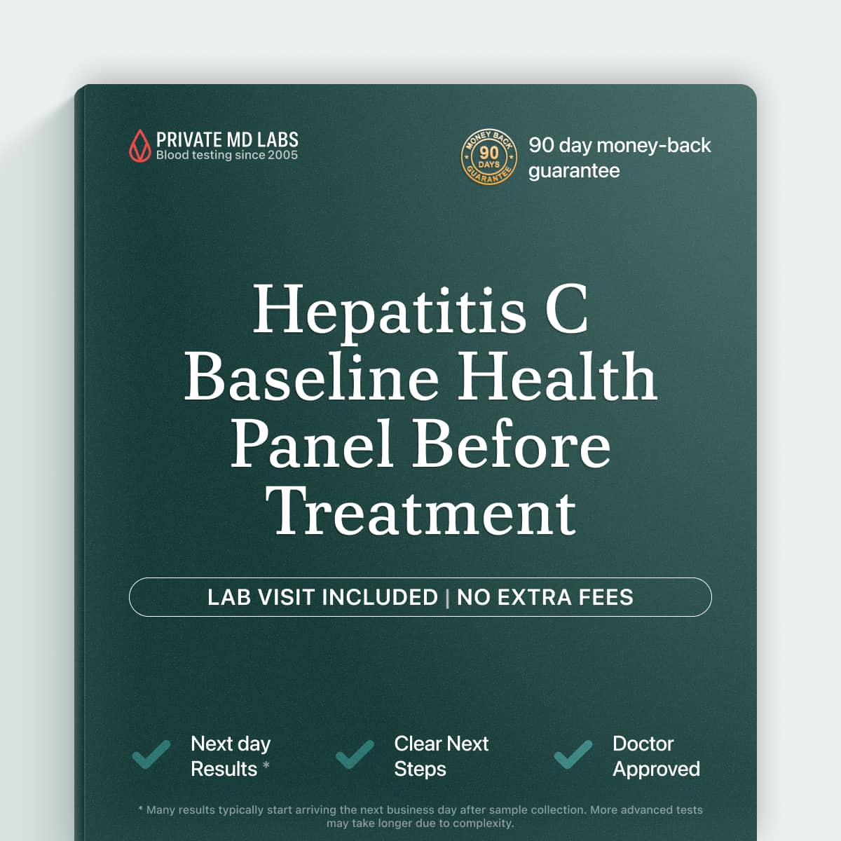 Baseline health panel for Hepatitis C patients preparing to start therapy