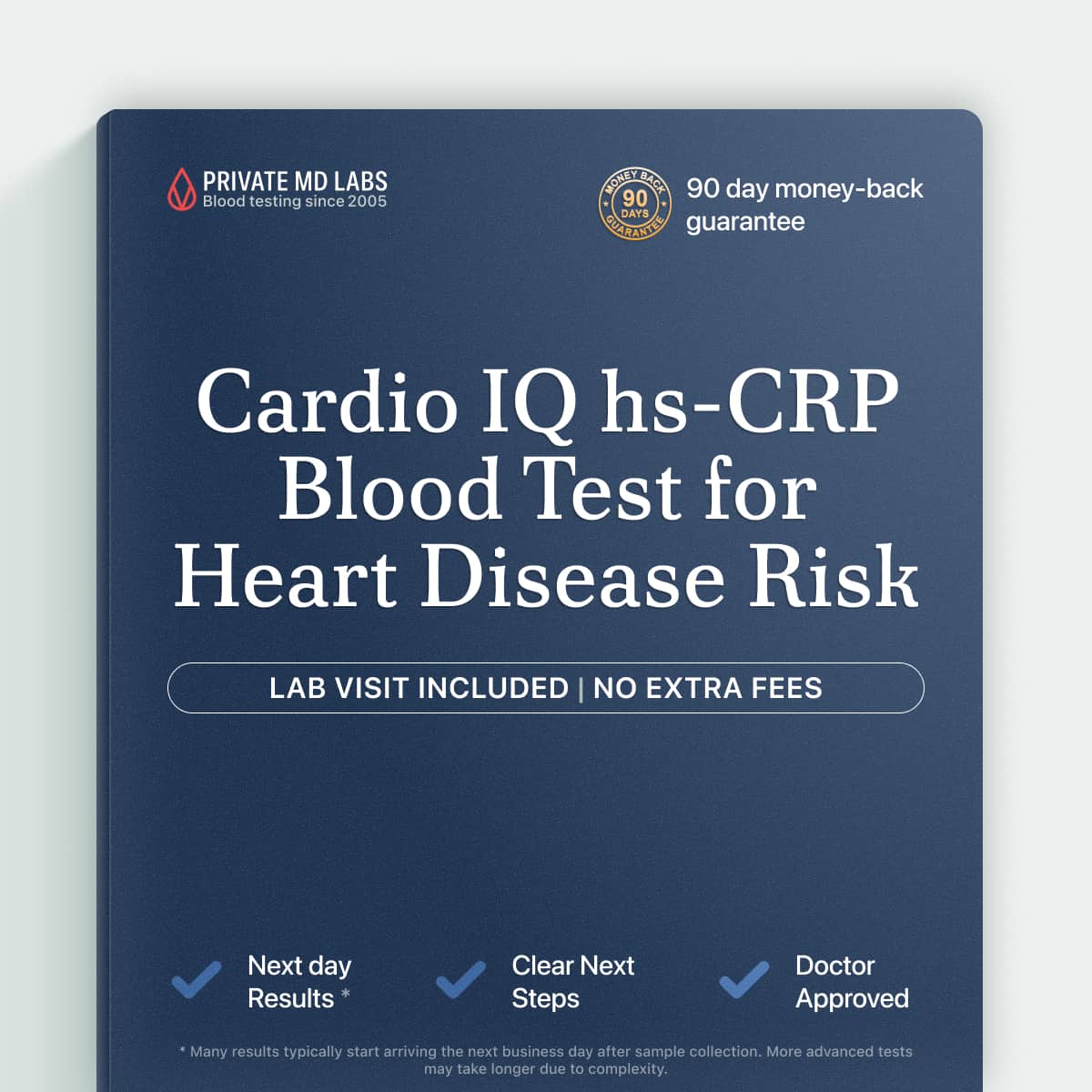 hs-CRP blood test for assessing cardiovascular disease and heart attack risk