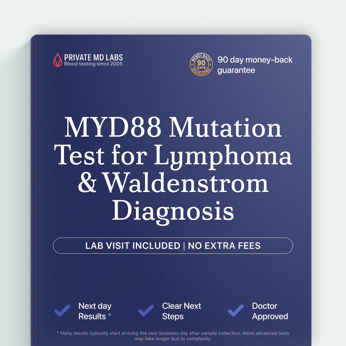 MYD88 mutation test for patients evaluating Waldenstrom macroglobulinemia or lymphoma diagnosis