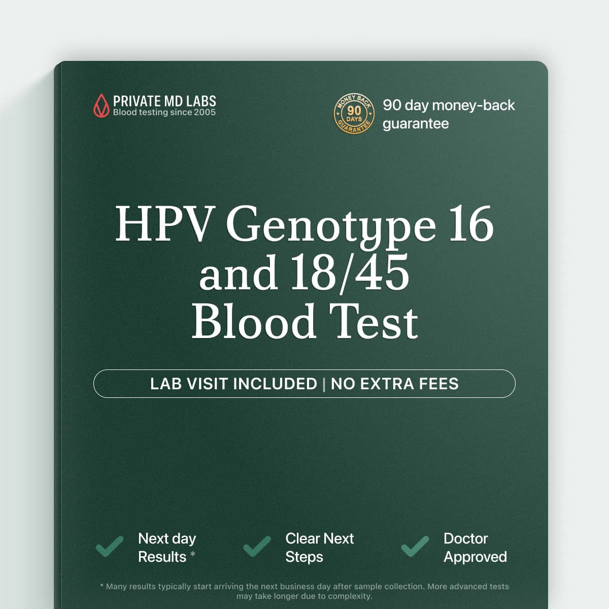 HPV genotype test for detecting high-risk strains 16 and 18/45