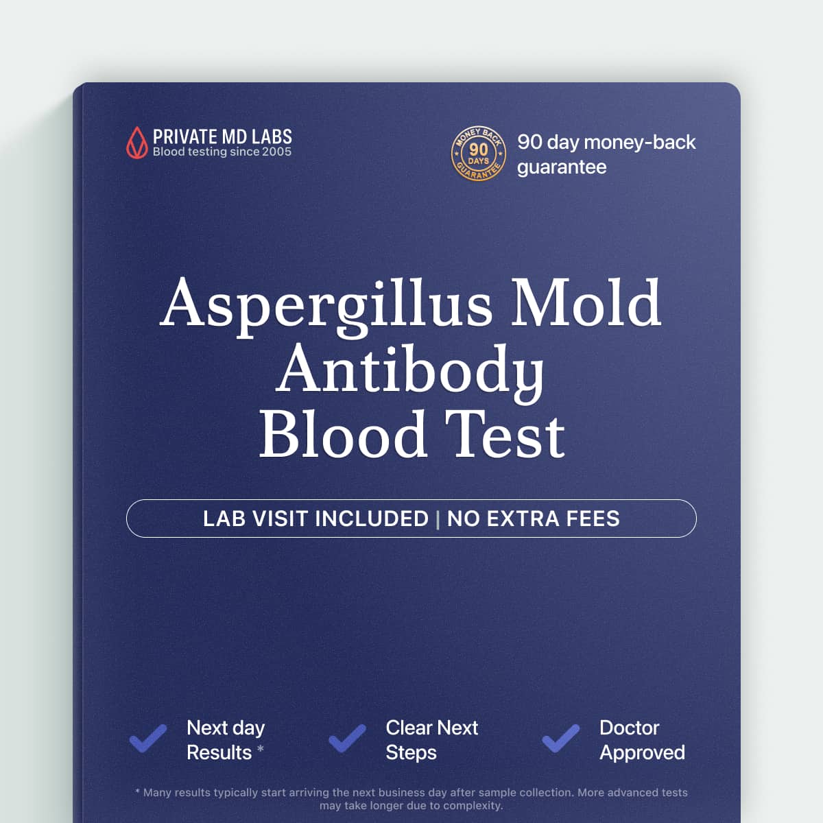 Aspergillus antibody test for people with unexplained respiratory infections or lung symptoms