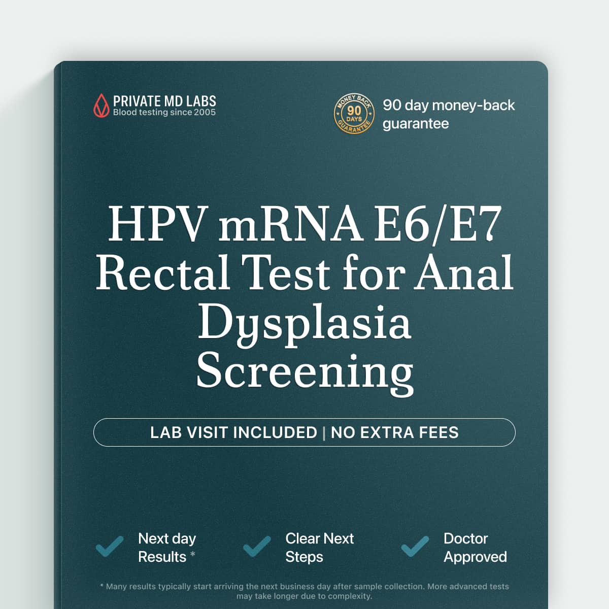 HPV mRNA rectal test for anal dysplasia screening in at-risk adults