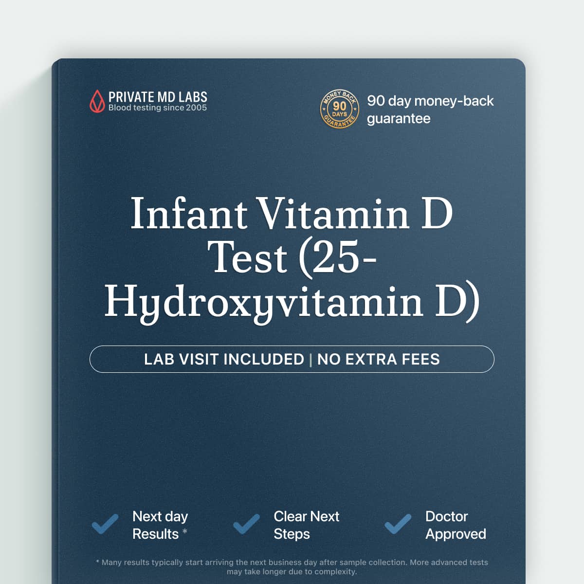 Infant Vitamin D test accurately measuring 25-hydroxyvitamin D without false elevation
