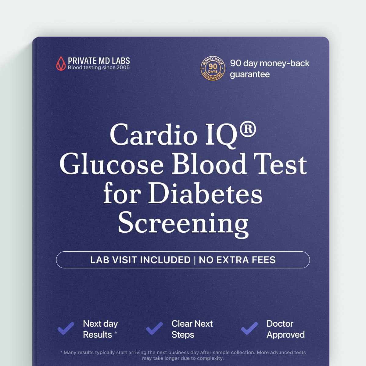 Glucose blood test for diagnosing diabetes and checking metabolism health