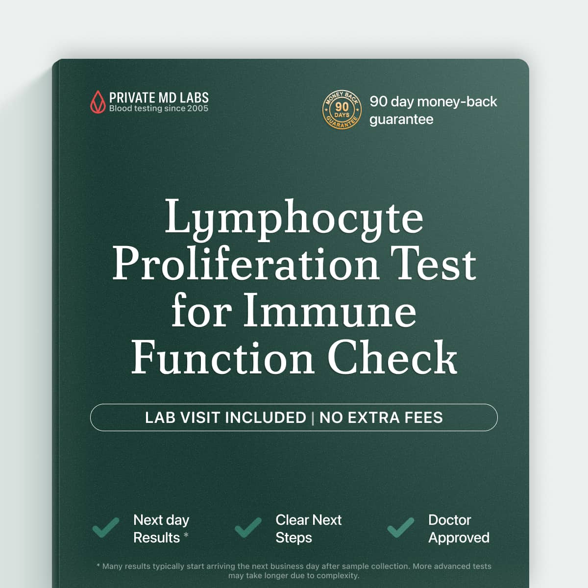 Immune function test evaluating lymphocyte response for people with weakened immunity