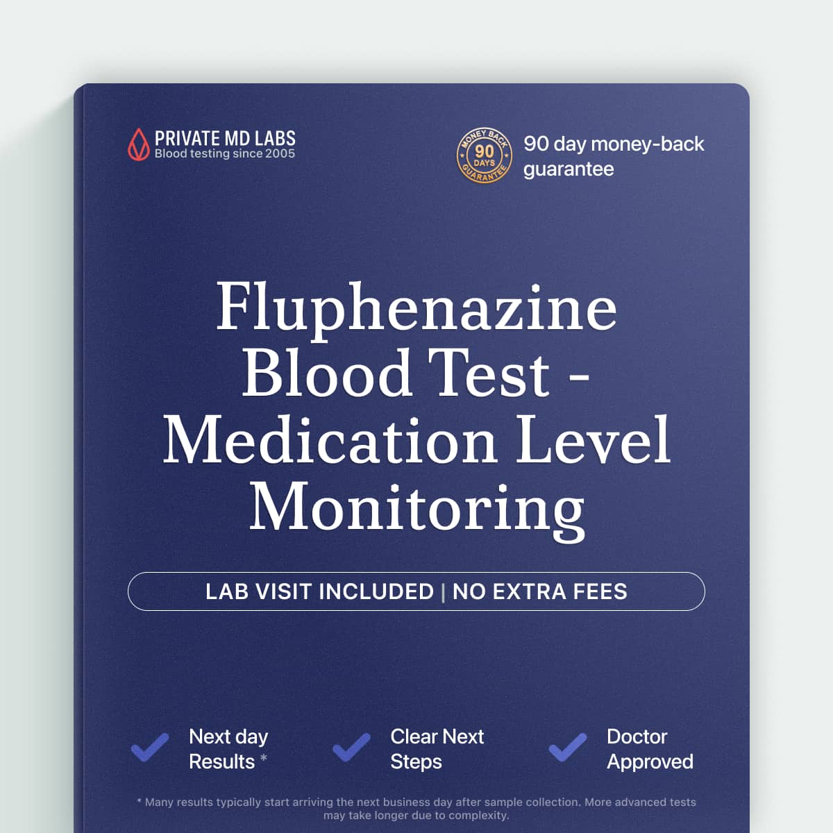Fluphenazine serum test for patients monitoring antipsychotic medication levels