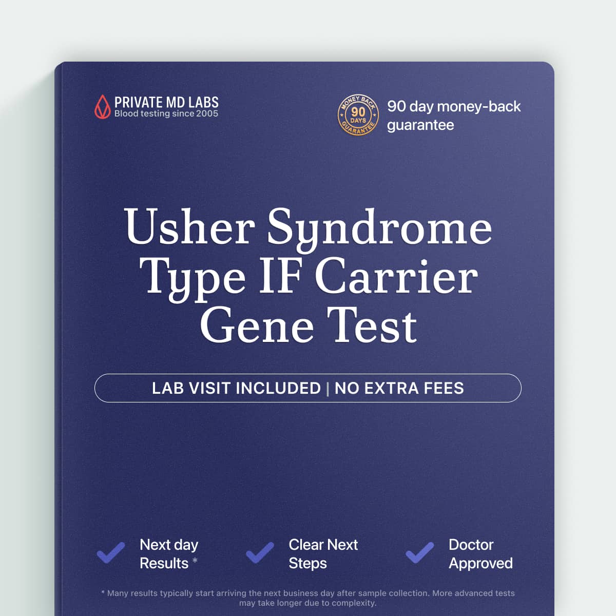 Genetic carrier test for Usher syndrome type IF for family planning decisions